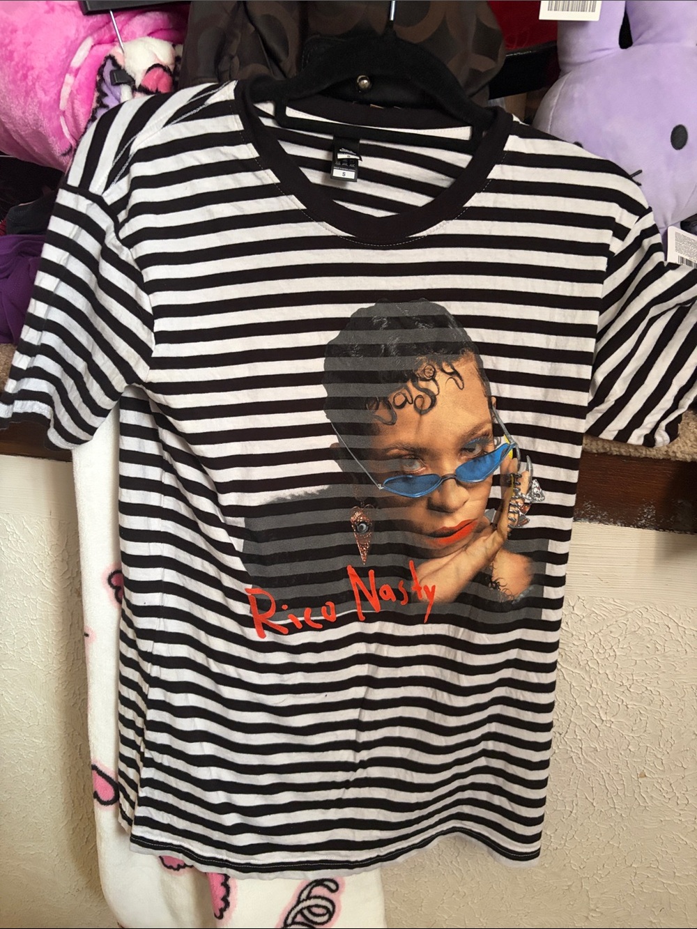 Rico nasty Black & White Striped unisex graphic T-Shirt
